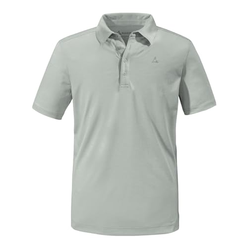 Schöffel Herren Oberteil Wanderpoloshirt Funktionspoloshirt Poloshirt CIRC Tauron, Farbe:Grau, Größe:48, Artikel:-9180 Grey