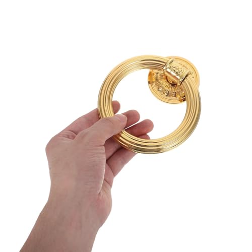 Aldaba de puerta vintage de metal resistente con acabado clásico para exterior 5