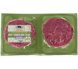 Organic Rancher Organic Beef Tenderloin Steak, 12 Oz