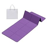 Fyrdyn Tragbare Yogamatte, rutschfestes Fitness-Pad, 6 mm dick, tragbare...