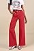 Allimy Baggy Jeans for Women High Waisted High Rise Flare Boot Cut Bell Bottom Stretch Raw Hem Mom Wide Leg Straight Leg Petite Womens Jeans Denim Pants Red US 8