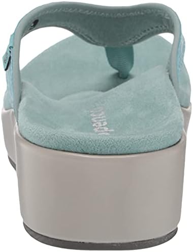 Spenco Women's Weekend Wedge Sandal, Mineral Blue Snake, 9 | Image 2