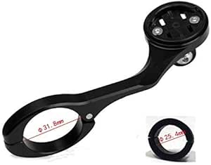 Chooee Supporto Manubrio Bici Per Garmin Edge – In Nylon E Fibra, Diametro 31.8 Mm, Blocco A 90°