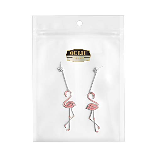Oulii Flamingo Earrings Fashion Romantic Tassel Earrings Jewelry For Women Girls #TOP6
