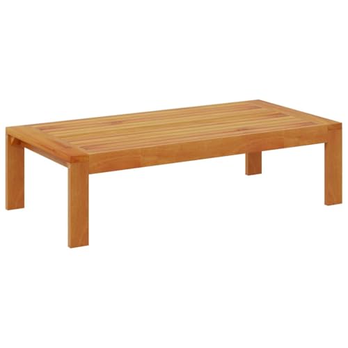 vidaXL Table de Jardin 100x50x27 cm Bois d'acacia Solide, Table d’extérieur, Table Basse de Jardin, Meubles de Jardin, Table de Patio