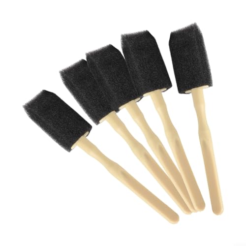 Lot de 5 brosses éponge pour climatiseur de voiture avec nettoyant pour grille d'aération de voiture
