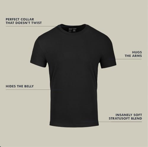 Image of Fresh Clean Threads Men's Crew Neck T-Shirts - Short Sleeve, Fitted Style, Soft Cotton-Poly Blend, Tag-Free Comfort