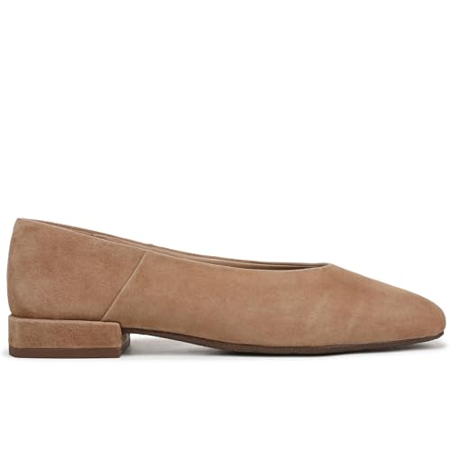 Square Toe Ballet Flats for Women Low Chunky Block Heel Slip On Comfortable Casual Dress Flat Ballerina Shoes2