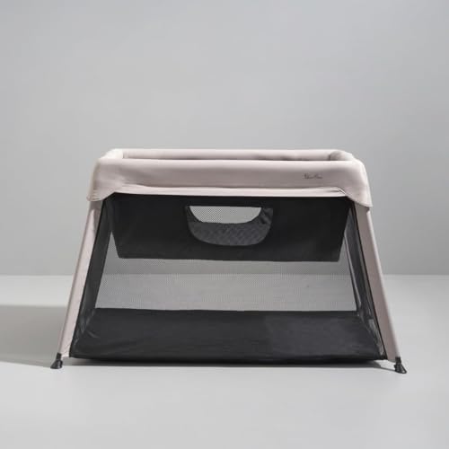 Image of Silver Cross Sleep & Go 3 in 1 Travel Crib - Converts Newborn Bassinet, Crib to Playard - Portable, Lightweight, Easy to Pack with Comfortable Mattress for Infants to Toddlers - Stone (Sustainable)