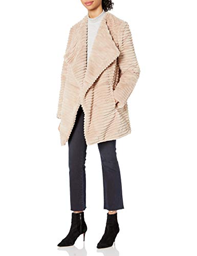 BB Dakota Junior's fab Moment Faux Fur Jacket, Tan, Extra Small