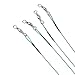 Luzhengyang 72 Lure Coated Wire Trace Pike Rolling Swivels, Saltwater/Freshwater Fishing Leader Steel Wire with Snap Swivel, 3 Length Options, 24 Pieces Each, for Bass Trout Pike Fishing
