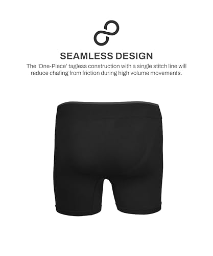 Image of TEGO Core Men's Performance Boxer Brief | Seamless Anti-Chafe Underwear | Soft Compression | 6 inch Inseam | Lightweight & Odour-Control | Designed for Running and Lifting