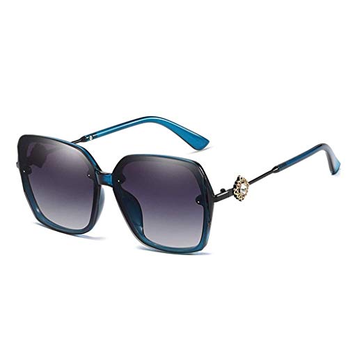 Lunettes de soleil polarisées contre l'éblouissement avec monture métal rétro ombré