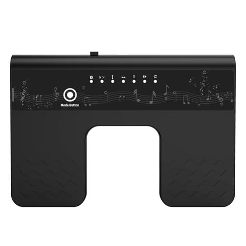 Pédale de musique sans fil Docooler pour éliminer les interruptions de partitions de guitare et piano