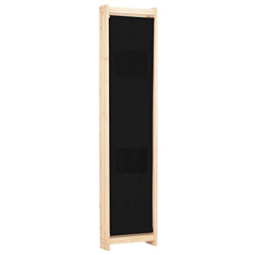 Paravent noir 170 cm pour masquer le désordre et diviser une pièce - 4