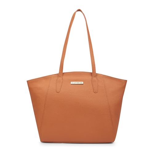 Image of Caprese Ruby Large Tote Bag for Women with Comfortable Straps | Stylish Shoulder & Handheld Bag | Fits Up to 16 Inch Laptop | Durable, Multi-Compartment Design for Work, Travel, Shopping