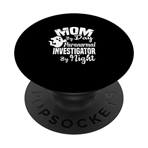 Mama bei Tag Paranormale Ermittlerin bei Nacht | Halloween Mom PopSockets mit austauschbarem PopGrip