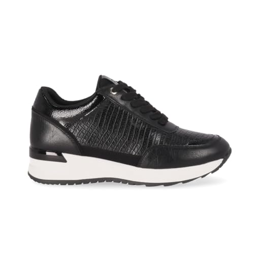 CHIKA10 Serena 21 Deportiva de Vestir con Cremallera Negro Mujer Talla: 36