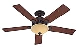 Hunter 23723 52-Inch Five-Minute Ceiling Fan, New Bronze