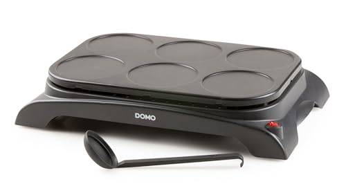 Domo DO8709P Pancake Maker, 1000 W, Black