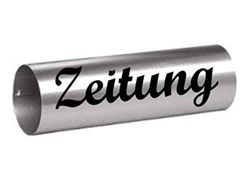 generisch Zeitung Aufkleber für Zeitungsrolle in 15cm 20cm oder 25cm EIN Schriftzug Aufkleber Zeitung 240/3 (Schwarz Glanz 15cm)