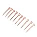 Pongnas Premium Copper Plated Horseshoe Nails 250Pcs Set with Plastic Box/Cover for Livestock Hoof Care (E2)