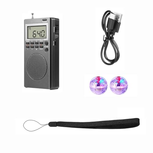 Tuidzljd Portable Radio 3 Pcs Equipment Kit Box with 2 LED Light Up Cat Balls Paranormal for Home Outdoor