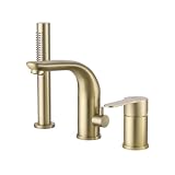 Waterfall Roman Tub Faucet with Hand Shower, Single-Handle 3...