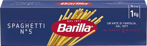 Barilla Classique Spaghetti n. 5 à la semoule de blé dur toujours al dente 1 kg 'emballage peut varier