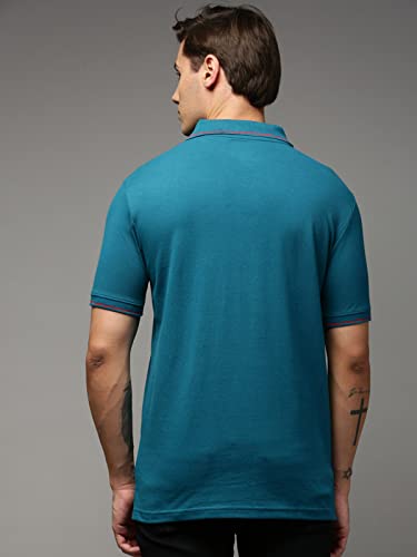 Image of ONN UK Classic Men's Premium Combed Cotton Polo Collar Half Sleeves Solid T-Shirt |