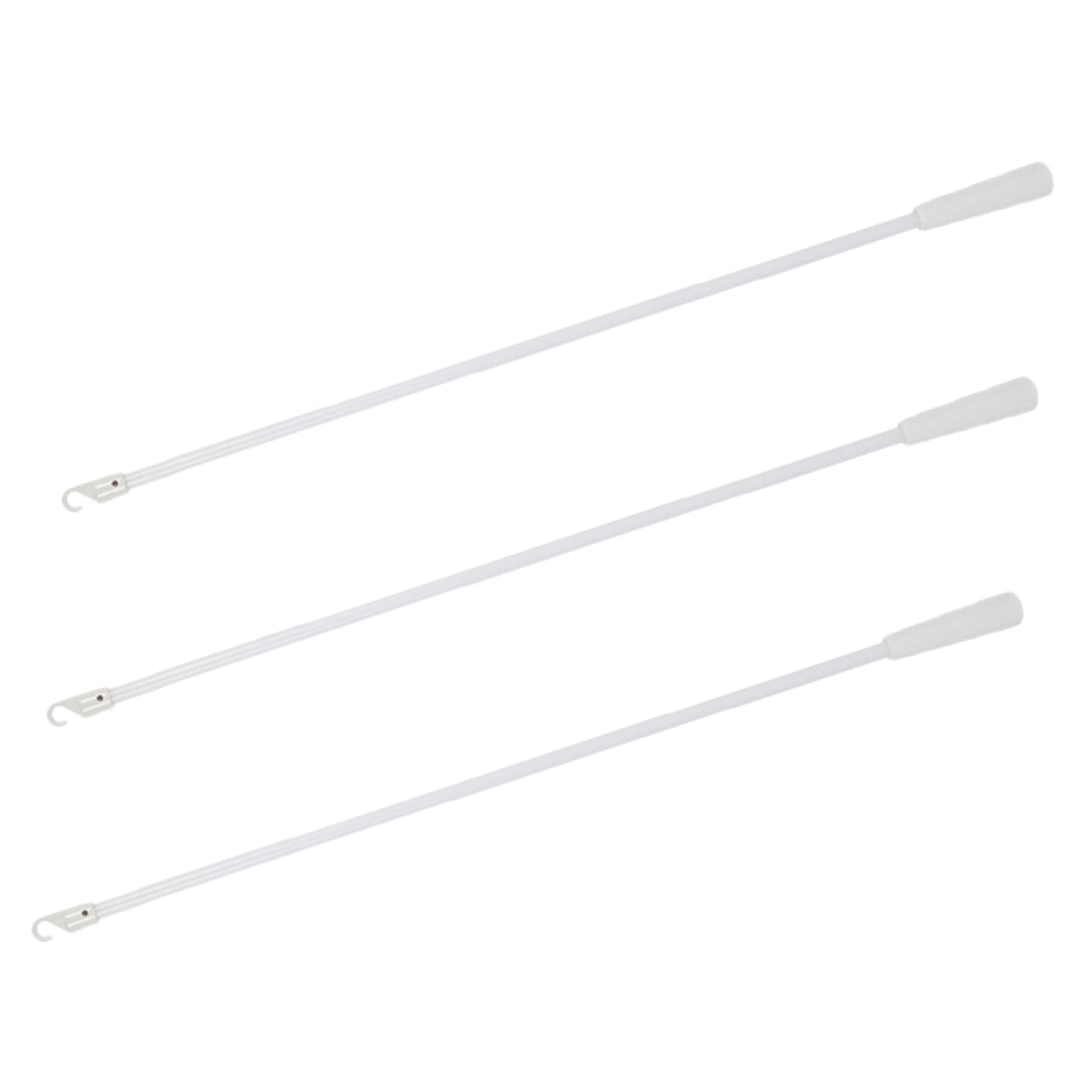 IMIKEYA Lot De 3 Tringles À Rideaux Accessoires pour Store Inclinable avec pour Stores De Fenêtre Élégants Et Faciles À Utiliser 3 Pièces X 3