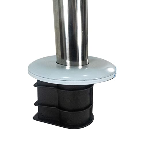 well2wellness® Edelstahl Einstiegsleiter Pool Tiefbeckenleiter Slim aus V2A mit ABS Kunststoffstufen - 3-stufig – Bild 8