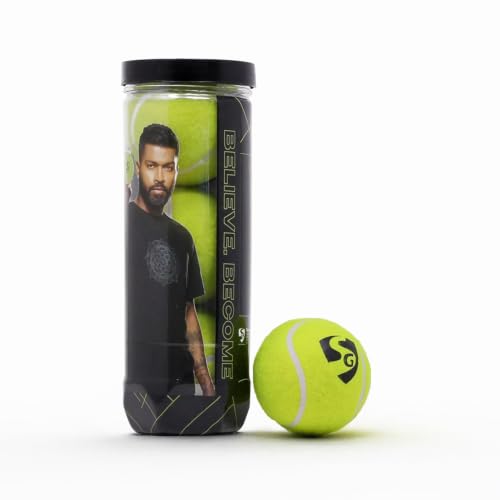 Image of SG Club Heavy Cricket Tennis Balls Pack of 3, Green