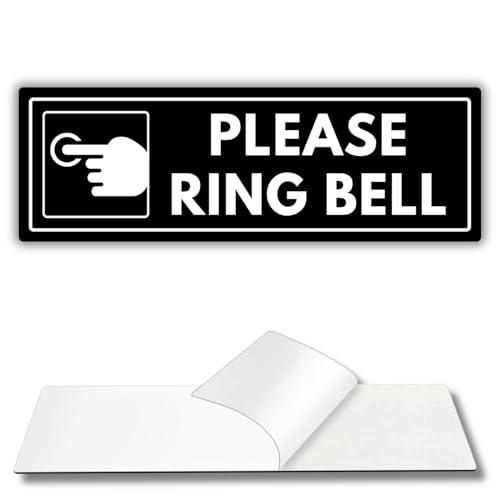 Please Ring Bell Sign - Acrylic Doorbell Notice