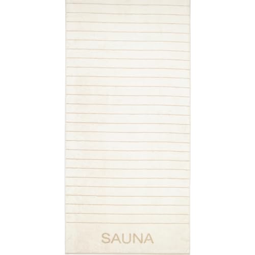Toalla de sauna CAWÖ Home Balance Doubleface 6237 natural de 80 x 200 cm 4