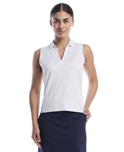 Callaway Women's Sleeveless Top with Mesh Inserts, Brilliant White, XX-Large - image 1