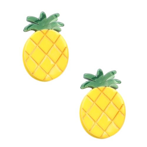 Mini pinces à cheveux ananas en acétate anti-glisse pour femme