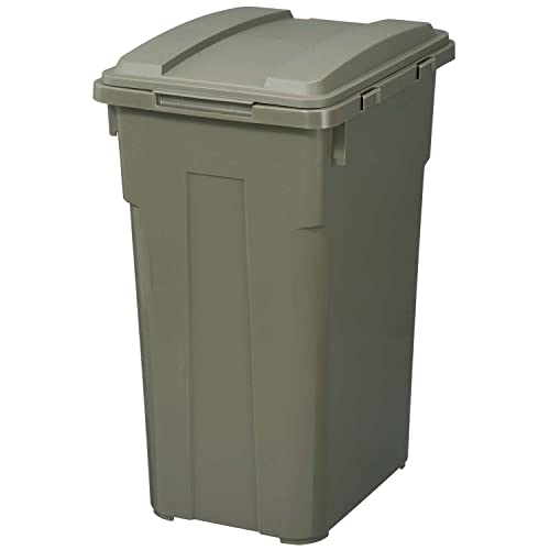 Consejos para Comprar Cubos de basura para exterior - 5 favoritos. 48 TONBO Cubo de basura de libélula sintética de 45 litros con color verde caqui de 45 litros de ancho x 39 de profundidad x 57,5 cm de alto con tapa resistente para exteriores...
