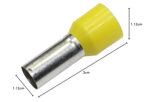 50x Aderendhülsen isoliert 25,0mm² / 16mm gelb