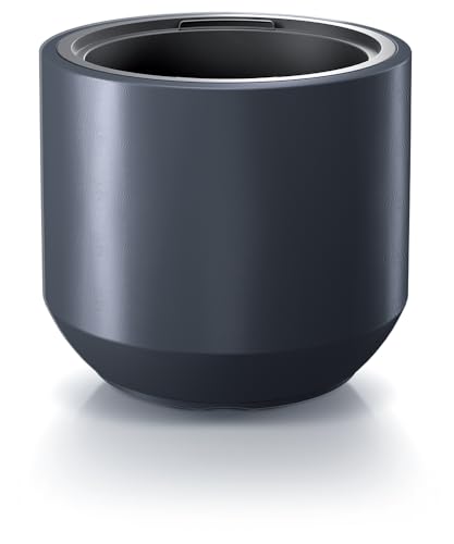 Tymar Blumentopf mit Einsatz, Blumenkübel aus Kunststoff, Übertopf, Pflanzkübel Gross (Anthrazit DBHEW,ø 40 cm)
