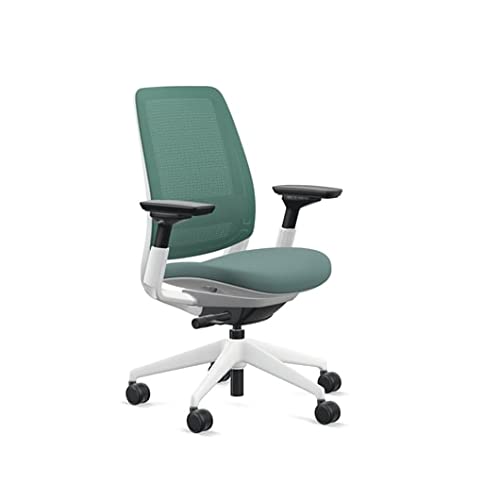 Image of Steelcase Series 2 Office Chair, Seagull Frame, Cogent Connect Peacock, Hard Floor Casters