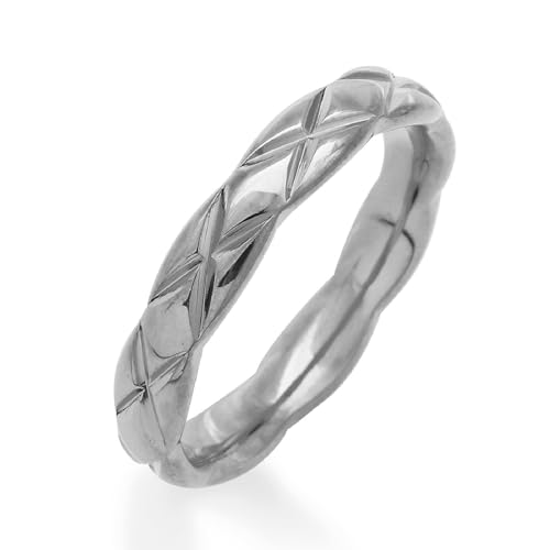 [Pixy Jewelry] 3mm/6mm �L���e�B���O �����O �w�� �X�L���W���G���[ �y�A�����O 316L (3mm 16���]17��, �X�`�[���V���o�[)
