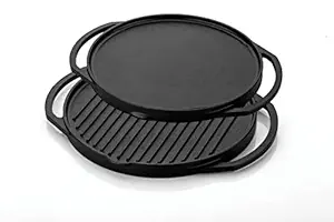 COOKBEAT Dosa Pan Cast Iron Grill 2 in 1 Dosa Nonstick Tawa, 30 cm