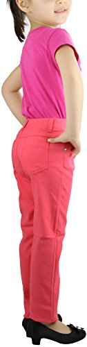 Image of ToBeInStyle Girl's Denim Easy Styling Classic Timeless Everyday Jeans Zip-Up Closure