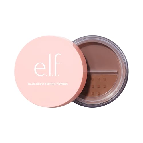 e.l.f. Halo Glow Soft Focus Setting Powder Silky & Creates Soft Glow Without Shine Smooths Pores & Lines Vegan & Cruelty-Free Deep/Rich