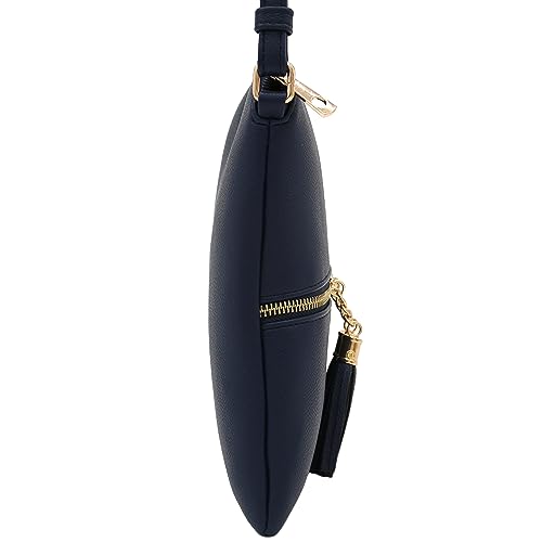Image of DELUXITY Lightweight Medium Crossbody Bag with Tassel | Lightweight