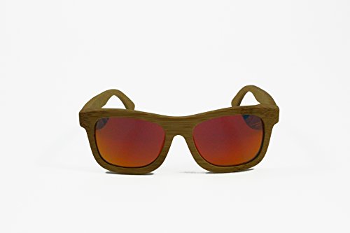 Image of Originals Wooden Polarized Bamboo Wood Sunglasses 100% Floating Wayfarer Shades