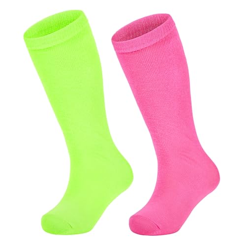 Zando Kids Soccer Baseball Football Softball Socks Cotton Girls Knee High Socks Uniform Socks for Boys Girls 3-12 years