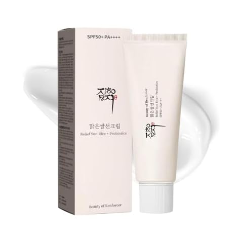Korean Sunscreen SPF50+ PA++++ - Nourishing UV Defense with Rice & Probiotics - Beauty of Renforcer Korean Skincare - For All Skin Types - 50ml / 1.6 fl oz Cover