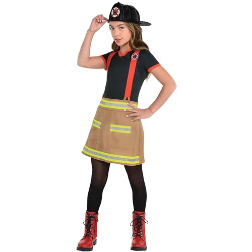Disfraz completo de niña bombera Wild Firefighter miniatura 1